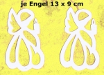 2 kleine Engel in weiß